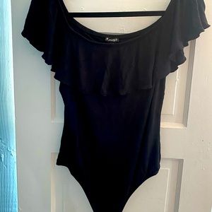 Gently worn - Express - Large off the shoulder bodysuit